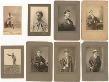 19th Century Cabinet Cards Collection (8 Different) Including Walsh 